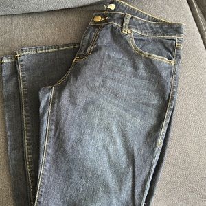 CAbi Jeans Slim Boot Cut Mid Rise Stretch Galaxy Wash Style #916R Size 12